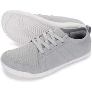 imageWHITIN Mens Slipon Minimalist Barefoot Shoes  Zero Drop Sole  Wide Toe BoxLight Grey
