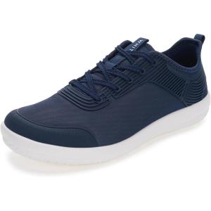 imageWHITIN Mens Water Walking Shoes  Cushioned Deck Sneakers  Blisters FreeDark Blue
