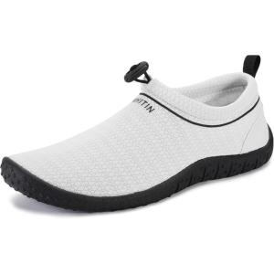 imageWHITIN Womens MultiPurpose Feather Water Shoes  Thick SoleZ10  Light Grey
