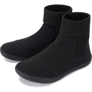 imageWHITIN Womens Wide Barefoot Chelsea Boots Minimalist Zero Drop Size 8 Ankle Calf Cowboy Cowgirl Fall Leather Comfy botas para mujer Shoes Black 39