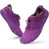 imageWHITIN Womens Minimalist Barefoot Trail Running Shoes  Wide Toe BoxW30  Purple