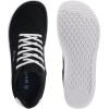 imageWHITIN Mens Wide Barefoot Shoes  Stylish Canvas Minimalist Sneakers  Zero Drop SoleW882  Black White