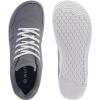 imageWHITIN Mens Wide Barefoot Shoes  Stylish Canvas Minimalist Sneakers  Zero Drop SoleW882  Grey White