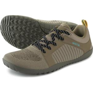 imageWHITIN Mens Barefoot TrailRunning Shoes  Wide ToeBox  ZeroDrop Sole  Optimal TractionW51 Brown Grey