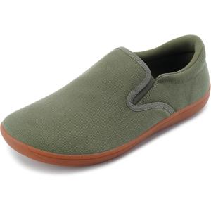 imageWHITIN Mens Wide Toe Box Slip on Barefoot Shoes  Minimalist Sneakers  Zero Drop SoleW863  Green Gum