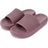 imageWHITIN Pillow Slippers for Women Non Slip  Cushioned Thick Sole Slides  Quick Drying Bathroom SandalsBlush