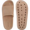 imageWHITIN Pillow Slippers for Women Non Slip  Cushioned Thick Sole Slides  Quick Drying Bathroom SandalsBrown