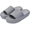 imageWHITIN Pillow Slippers for Women Non Slip  Cushioned Thick Sole Slides  Quick Drying Bathroom SandalsGrey