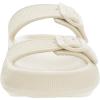 imageWHITIN Slides for Women Men Double Buckle Adjustable Thick Sole Pillow Slippers Bathroom SandalsBeige