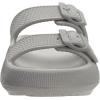 imageWHITIN Slides for Women Men Double Buckle Adjustable Thick Sole Pillow Slippers Bathroom SandalsGrey