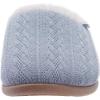 imageWHITIN Women Arch Support Fuzzy Knitted Slipper Warm Slip On House ShoesBlue