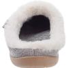 imageWHITIN Women Arch Support Fuzzy Knitted Slipper Warm Slip On House ShoesLight Grey