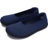imageWHITIN Womens Barefoot Ballet Flats  Wide Toe Box  Zero Drop SoleNavy Blue
