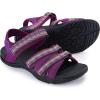 imageWHITIN Womens Hiking Sandals with Arch Support  Adjustable Hook and Loop Straps  Durable Sport Sandals for Outdoor AdventureC51  Darkpurple