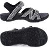 imageWHITIN Womens Hiking Sandals with Arch Support  Adjustable Hook and Loop Straps  Durable Sport Sandals for Outdoor AdventureC51  Whitemulti
