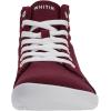 imageWHITIN Womens Wide HighTop Canvas Barefoot Sneakers  Minimalist StreetReady Fit  ComfortForward Ankle SupportW823  Wine Red