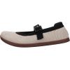 imageWHITIN Womens Wide Toe Box Barefoot Mary Jane Flats  Zero DropW95  Beige Black