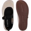 imageWHITIN Womens Wide Toe Box Barefoot Mary Jane Flats  Zero DropW95  Beige Black