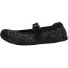 imageWHITIN Womens Wide Toe Box Barefoot Mary Jane Flats  Zero DropW95  Black White