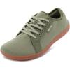 imageWHITIN Mens Wide Minimalist Barefoot Sneakers  Zero Drop Sole  Optimal RelaxationW81 Green Gum