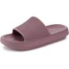 imageWHITIN Pillow Slippers for Women Non Slip  Cushioned Thick Sole Slides  Quick Drying Bathroom SandalsBlush