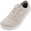 imageWHITIN Womens Wide Toe Box Minimalist Barefoot Shoes  Zero Drop SoleW872  Beige