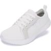 imageWHITIN Womens Wide Toe Box Walking Shoes  Wide Width Fashion Tennis Sneakers  Zero Drop amp Rubber OutsoleS87  White