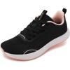 imageWHITIN Womens Wide Width Toe Box Zero Drop Road Running Shoes Size 8 Walking Trail Fitness Tennis Sport Breathable Female Footwear 39 Black