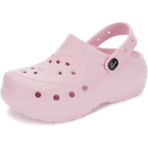imageWHITIN Clogs for Women  Thick Sole Cushioned Garden ShoesPink