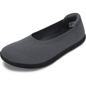 imageWHITIN Womens Barefoot Ballet Flats  Wide Toe Box  Zero Drop SoleDark Grey
