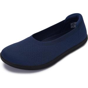 imageWHITIN Womens Barefoot Ballet Flats  Wide Toe Box  Zero Drop SoleNavy Blue