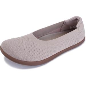 imageWHITIN Womens Barefoot Ballet Flats  Wide Toe Box  Zero Drop SoleNude