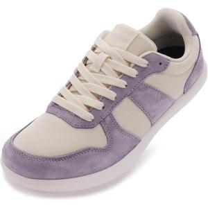 imageWHITIN Womens Wide Causal Shoes  Ultralight Fashion Sneakers  Zero DropPurple