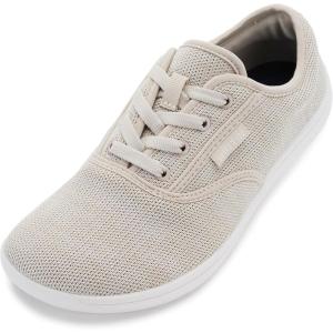 imageWHITIN Womens Wide Toe Box Minimalist Barefoot Shoes  Zero Drop SoleW872  Beige
