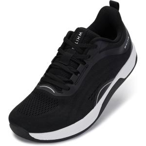 imageWHITIN Womens Wide Toe Box Road Running Shoe  Zero DropBlack