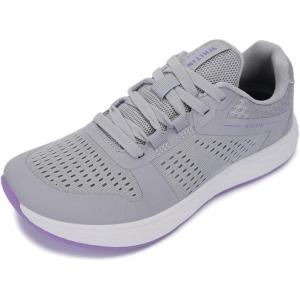 imageWHITIN Womens Wide Toe Box Running Shoes  Zero Drop Sole with Durable Protective UpperLight Grey