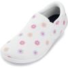 imageWHITIN Womens Wide Barefoot Shoes  Elastic VDetail Classic SlipOn  Minimalist Walking SneakersFlower