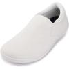 imageWHITIN Womens Wide Barefoot Shoes  Elastic VDetail Classic SlipOn  Minimalist Walking SneakersWhite