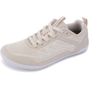 imageWHITIN Womens Barefoot Shoes  Wide Toe Box Athleisure SneakersW702beige