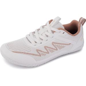imageWHITIN Womens Barefoot Shoes  Wide Toe Box Athleisure SneakersW702pink White